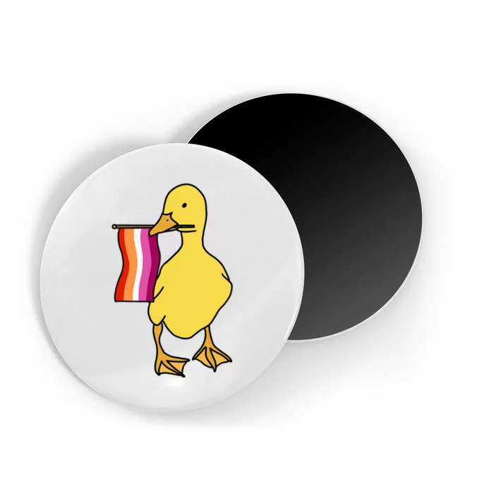 Lesbian Pride Duck Funny Lgbt Pride Magnet