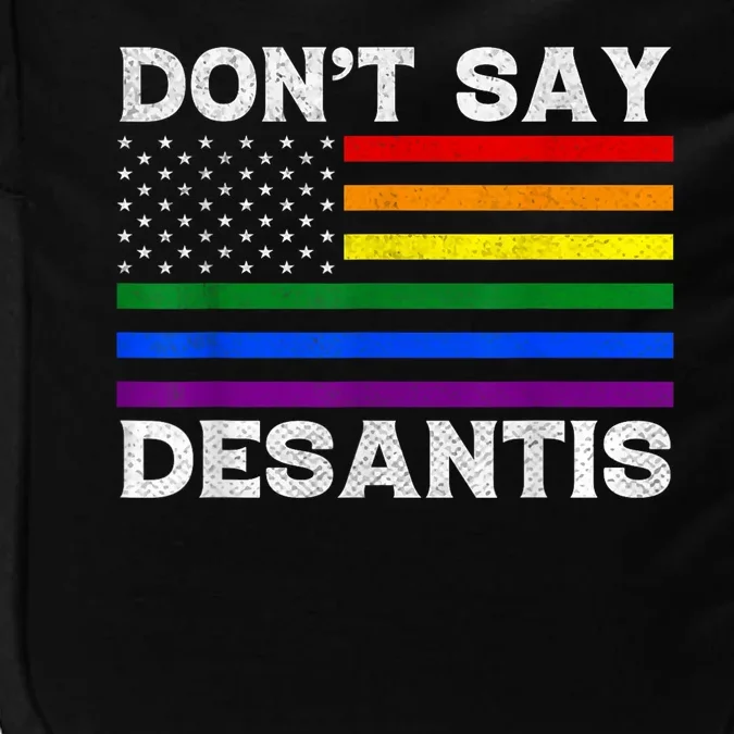 LGBTQ Pride Dont Say DeSantis Florida Say Gay Anti DeSantis Impact Tech Backpack