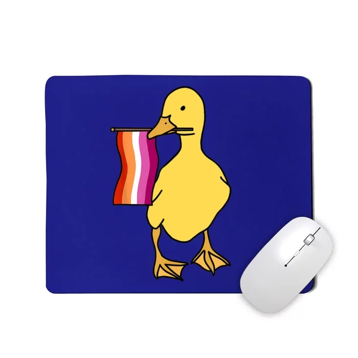 Lesbian Pride Duck Funny Lgbt Pride Mousepad