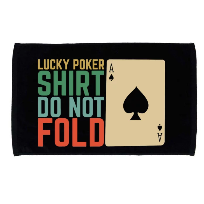 Lucky Poker Do Not Fold Microfiber Hand Towel