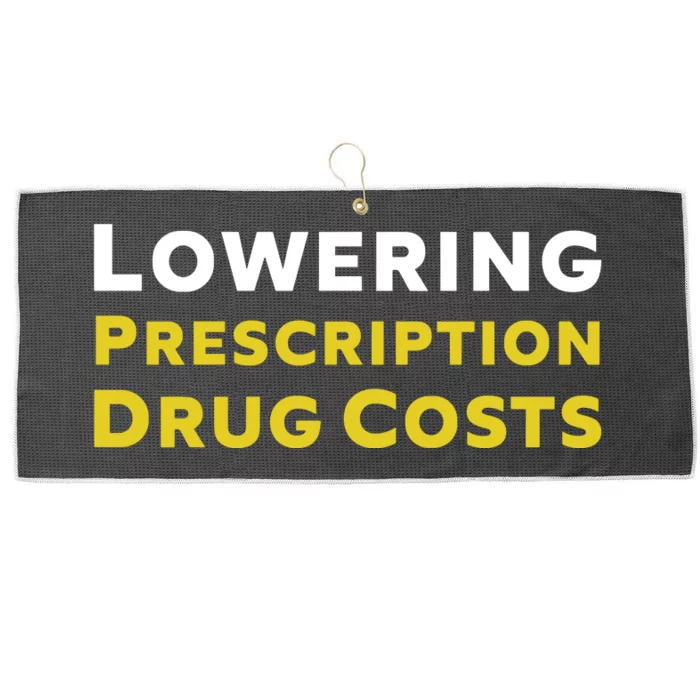 Lowering Prescription Drug Costs Large Microfiber Waffle Golf Towel