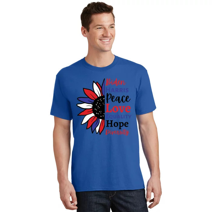 Love Peace Diversity Equality Hope Biden Harris Joe Kamala Cute Gift T-Shirt