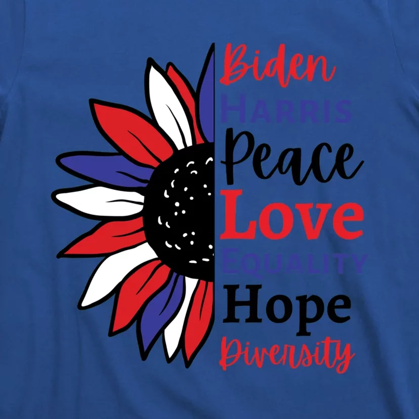 Love Peace Diversity Equality Hope Biden Harris Joe Kamala Cute Gift T-Shirt