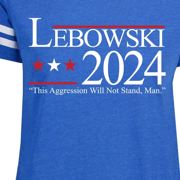 Lebowski Political Election Vote 2024 Enza Ladies Jersey Football T-Shirt