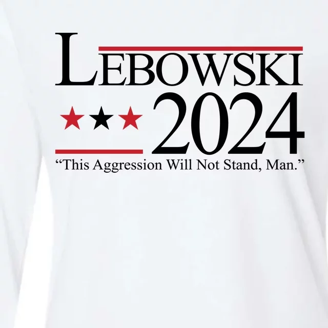 Lebowski Political Election Vote 2024 Womens Cotton Relaxed Long Sleeve T-Shirt