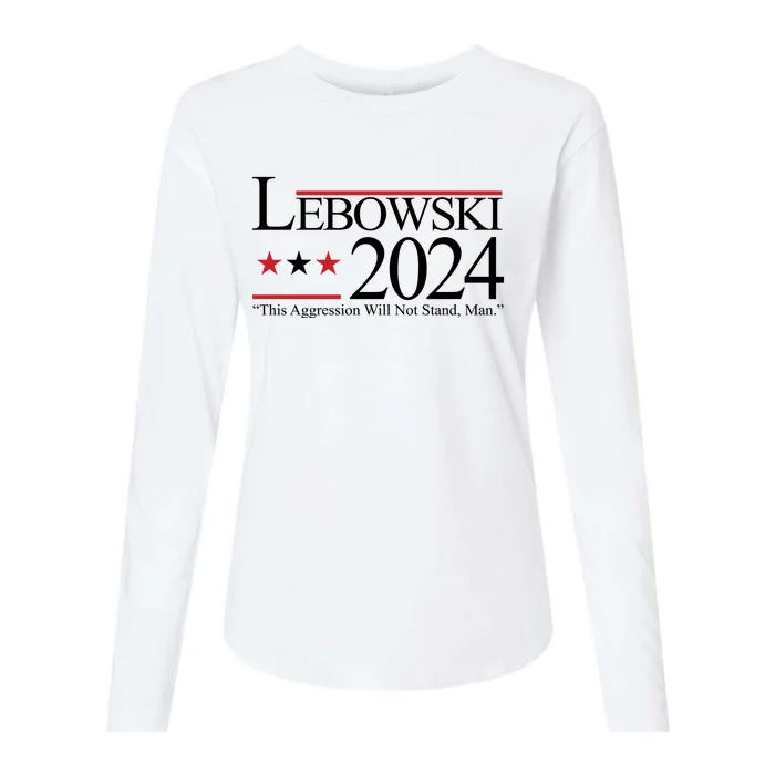 Lebowski Political Election Vote 2024 Womens Cotton Relaxed Long Sleeve T-Shirt