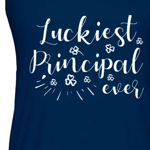 Luckiest Principal Ever Funny St Patricks Day Gift Ladies Essential Flowy Tank