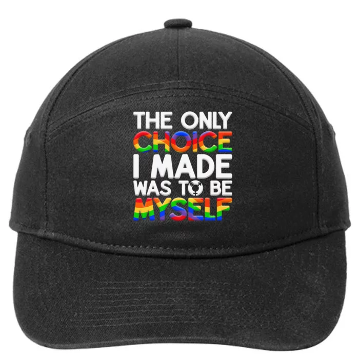 LGBT Pride Equality Pride LGBTQ Non Binary 7-Panel Snapback Hat