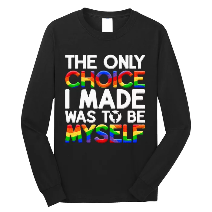 LGBT Pride Equality Pride LGBTQ Non Binary Long Sleeve Shirt