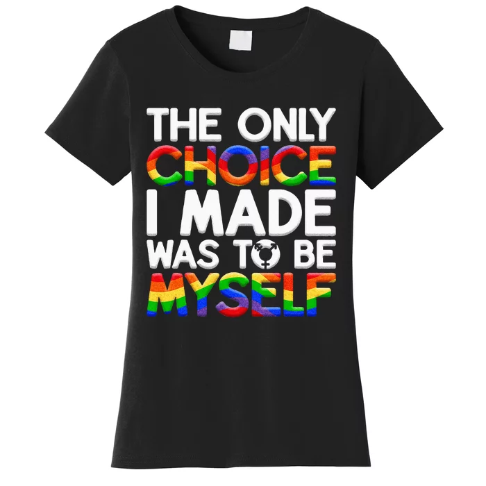 LGBT Pride Equality Pride LGBTQ Non Binary Women's T-Shirt