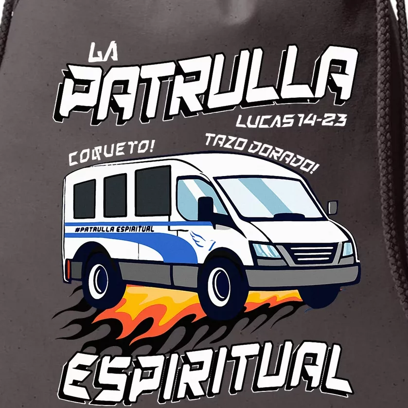 La Patrulla Espiritual Funny Tazo Dorado Mexican Spanish Drawstring Bag