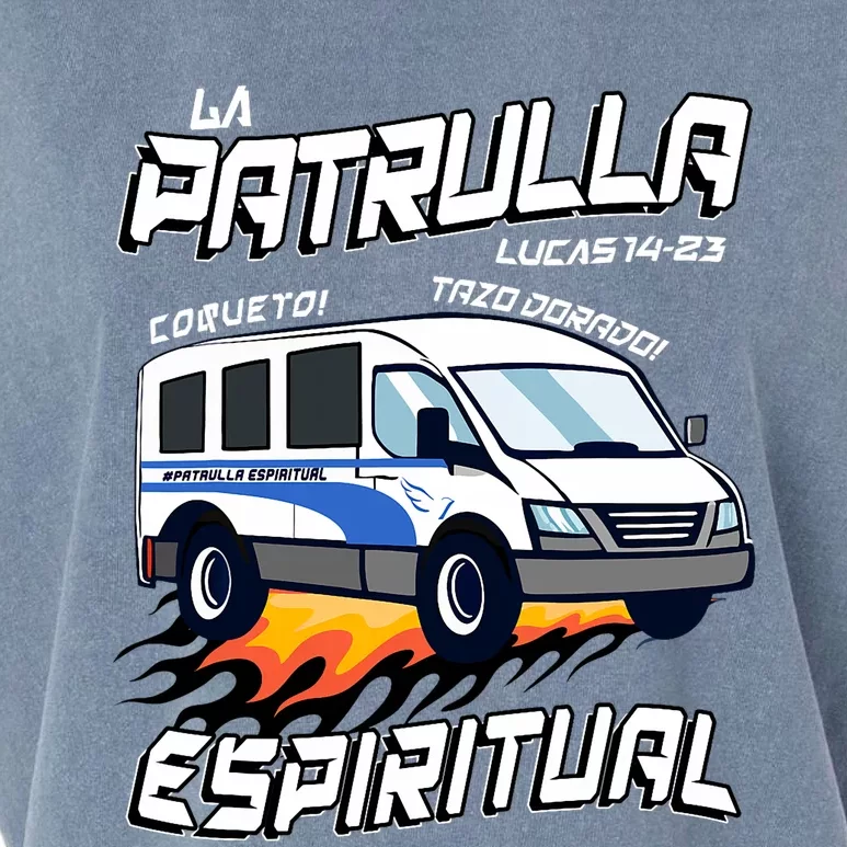 La Patrulla Espiritual Funny Tazo Dorado Mexican Spanish Garment-Dyed Women's Muscle Tee