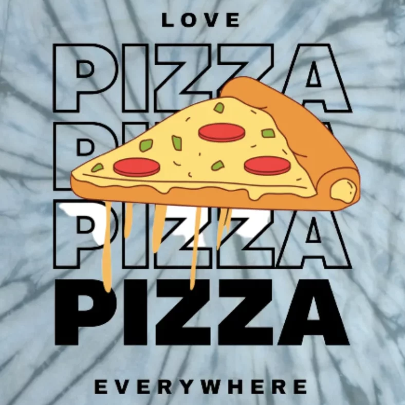 Love Pizza Everywhere Tie-Dye T-Shirt