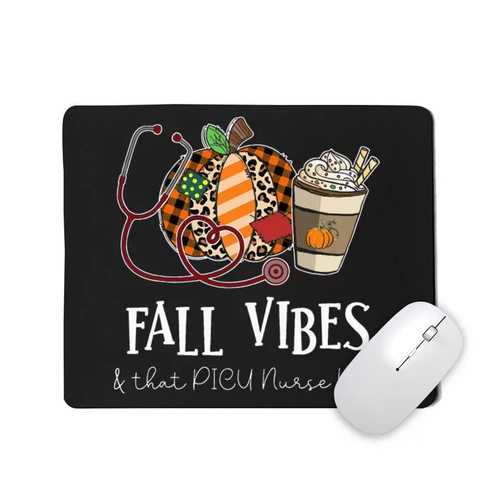 Leopard Pumpkin Fall Vibes for PICU Nurses Mousepad