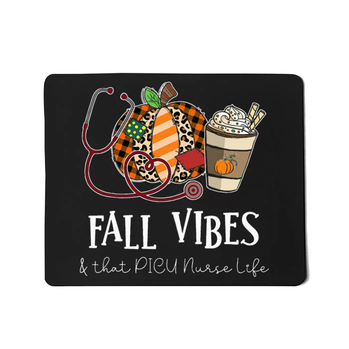 Leopard Pumpkin Fall Vibes for PICU Nurses Mousepad