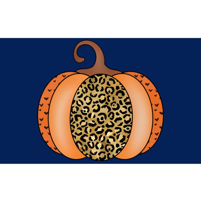 Leopard Pumpkin Fall Holiday Bumper Sticker