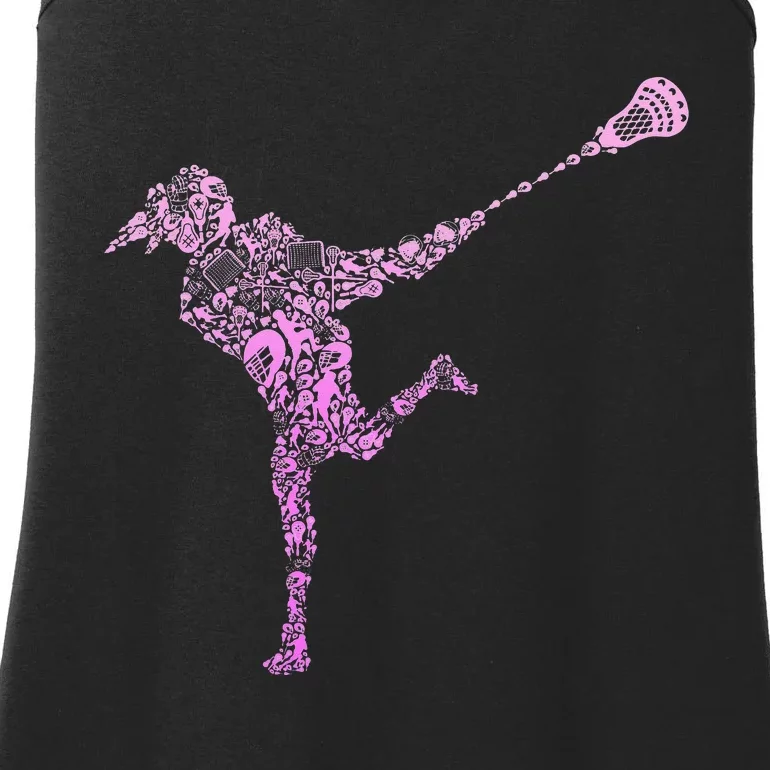 Lacrosse Players funny sport lovers Ladies Essential Tank