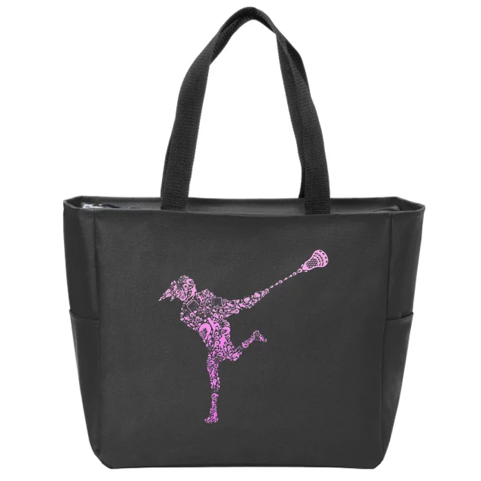 Lacrosse Players funny sport lovers Zip Tote Bag