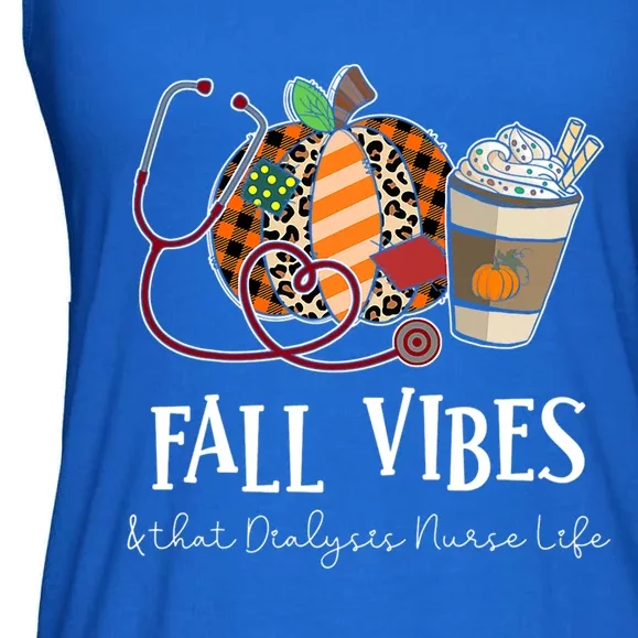 Leopard Pumpkin Fall Vibes And That Dialysis Nurse Life Cool Gift Ladies Essential Flowy Tank