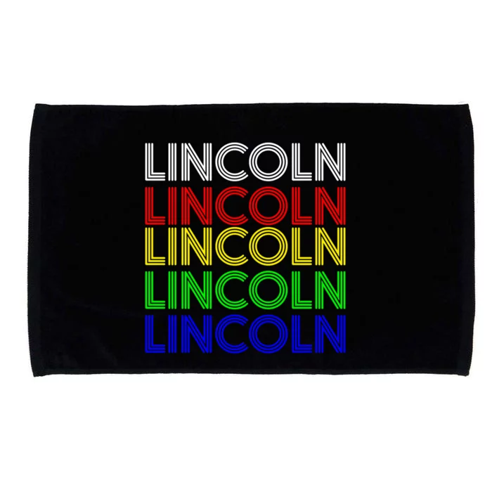 Lincoln Personalized First Name Retro Vintage Style Cool Gift Microfiber Hand Towel