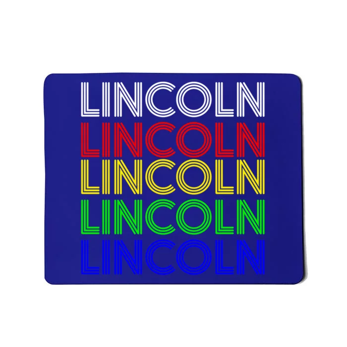 Lincoln Personalized First Name Retro Vintage Style Cool Gift Mousepad