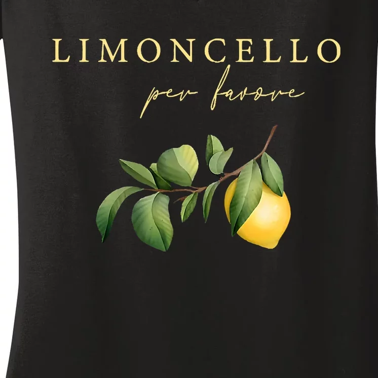 Limoncello Per Favore Women's V-Neck T-Shirt