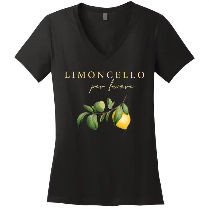 Limoncello Per Favore Women's V-Neck T-Shirt