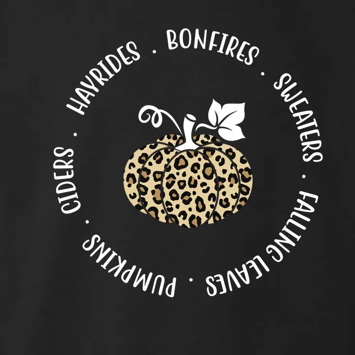 Leopard Pumpkin Fall Lover Toddler Hoodie