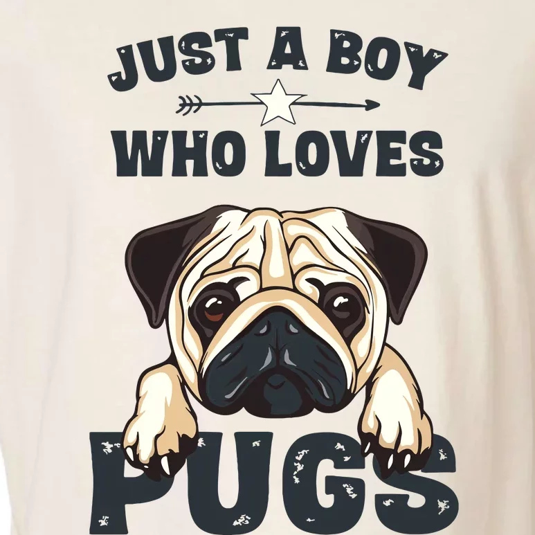 Love Pugs Funny Cute Pug Lover Saying For Boy Garment-Dyed Women's Muscle Tee