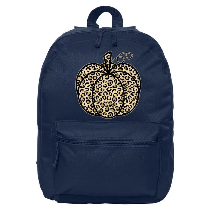 Leopard Pumpkin Festive 16 in Basic Backpack