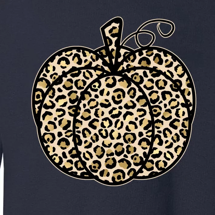 Leopard Pumpkin Festive Toddler Sweatshirt