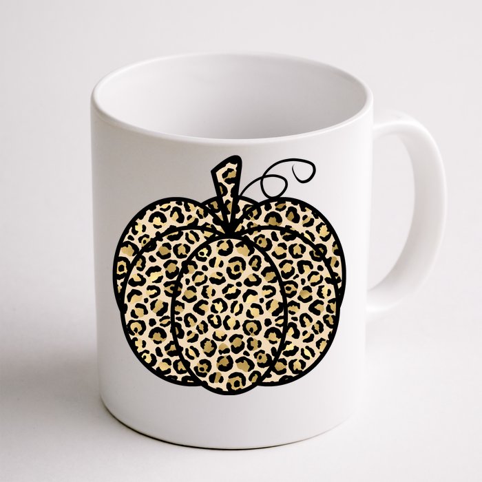 Leopard Pumpkin Festive Front & Back Coffee Mug