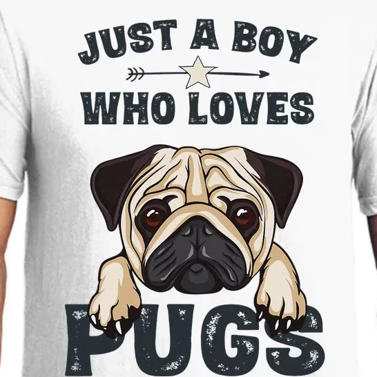 Love Pugs Funny Cute Pug Lover Saying Pajama Set