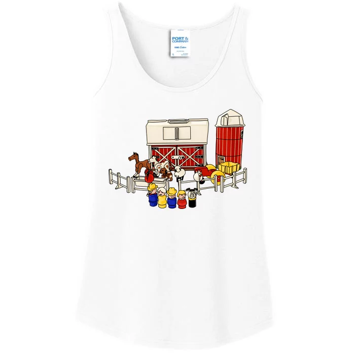 Little People Family With Farm Ladies Essential Tank