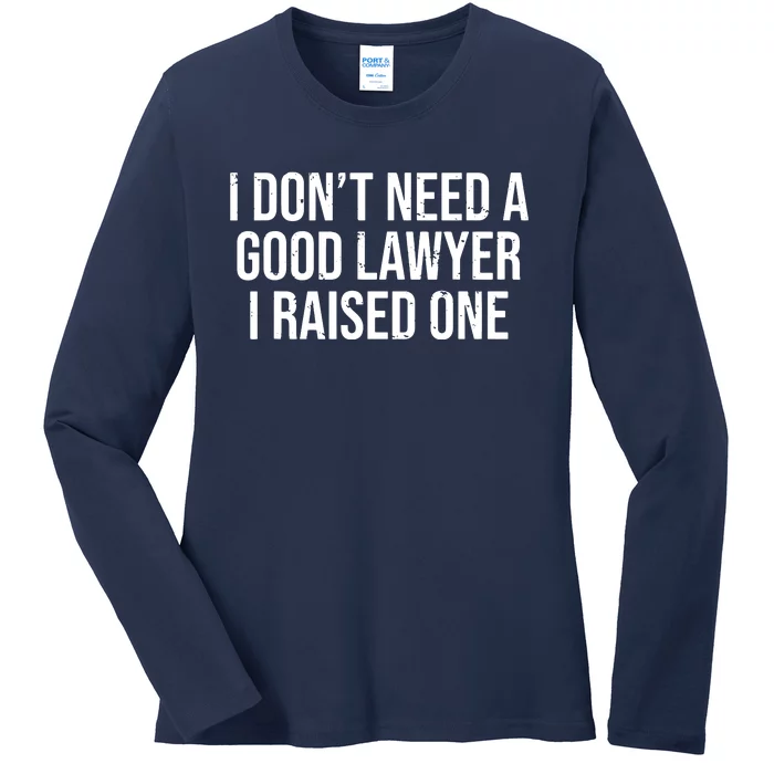 Lawyer Parents Father Mother Law School Graduation Ladies Long Sleeve Shirt