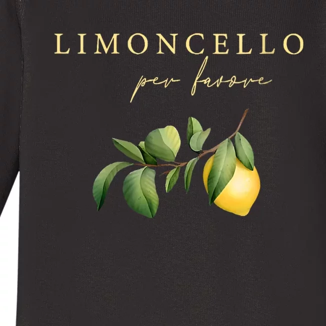 Limoncello Per Favore Baby Long Sleeve Bodysuit