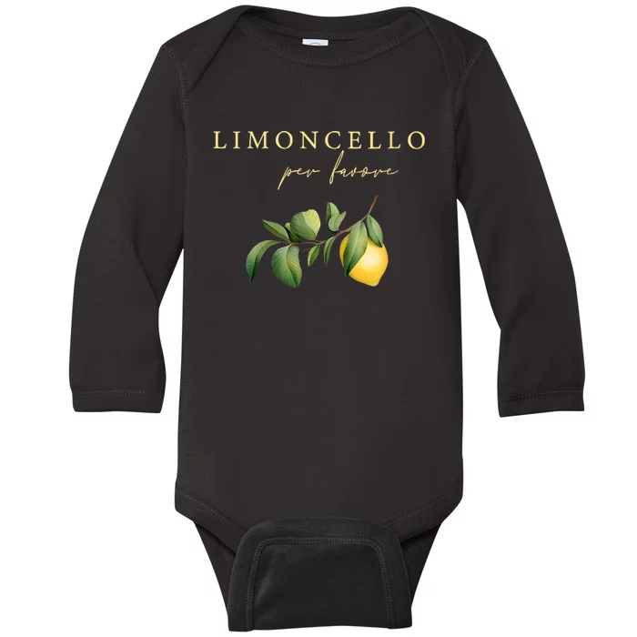 Limoncello Per Favore Baby Long Sleeve Bodysuit