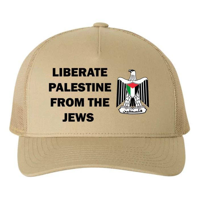 Liberate Palestine From The Jews Yupoong Adult 5-Panel Trucker Hat