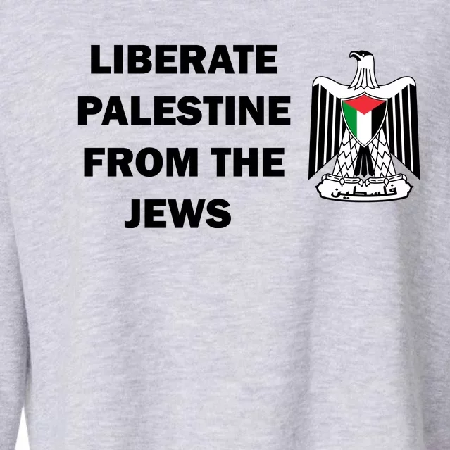 Liberate Palestine From The Jews Cropped Pullover Crew