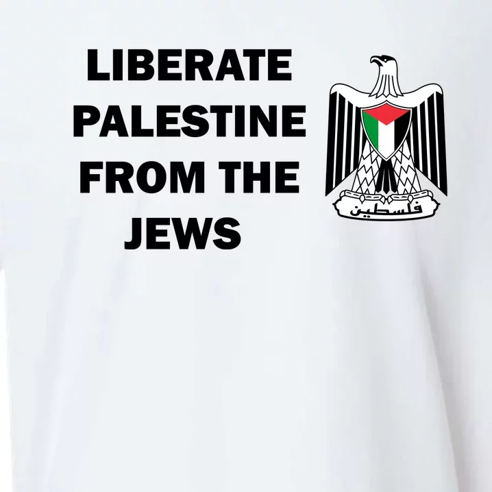 Liberate Palestine From The Jews Sueded Cloud Jersey T-Shirt