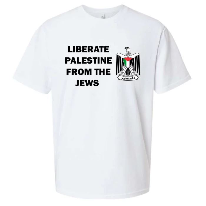 Liberate Palestine From The Jews Sueded Cloud Jersey T-Shirt