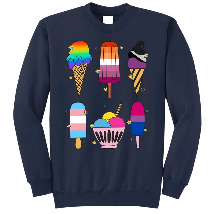 Lgbtq+ Pride Flags Ice Creams Sweatshirt