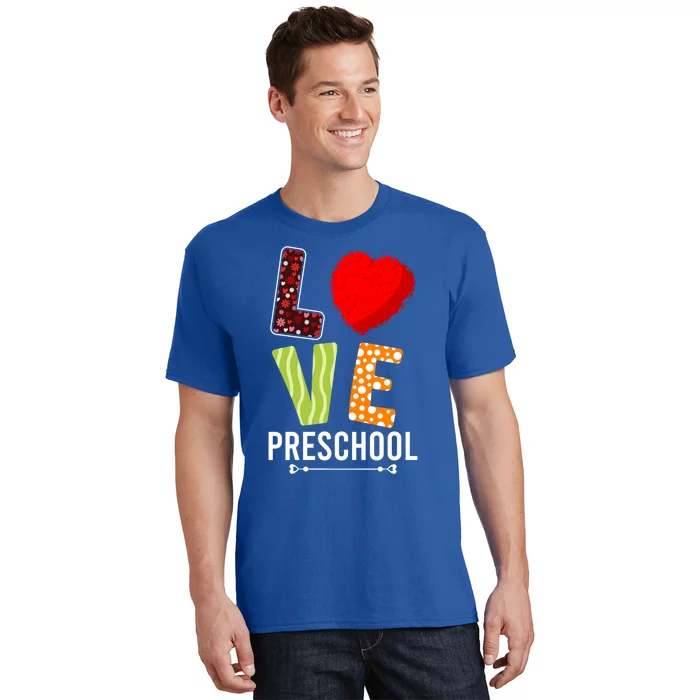 Love Preschool Grade Teacher Happy Valentines Day Gift T-Shirt