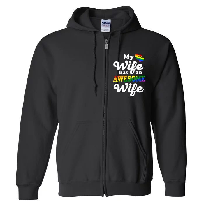 LGBTQ Pride Gay Couple Funny Wedding Lesbian Couples Full Zip Hoodie