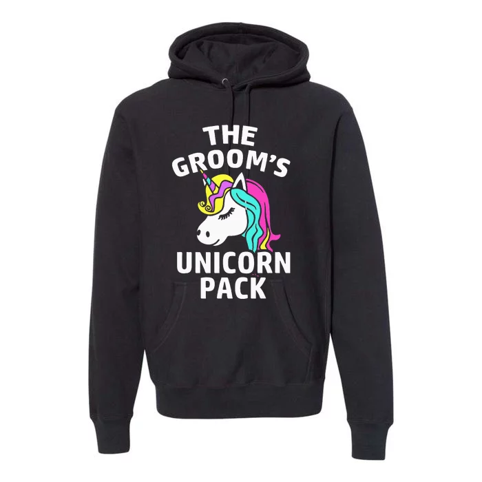 Lgbt Pride Gay Bachelor Party Unicorn Pack Engagement Premium Hoodie