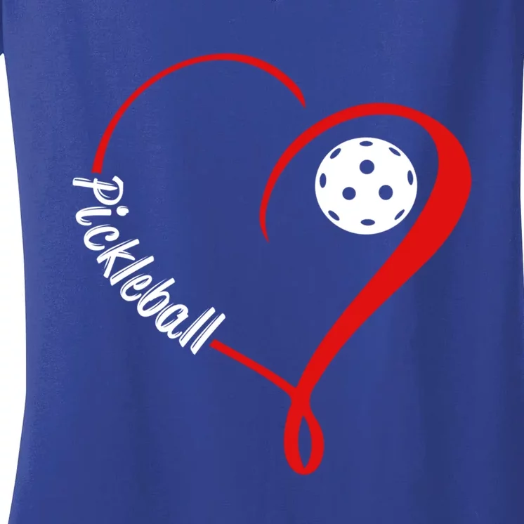 Love Pickleball Gift Women's V-Neck T-Shirt