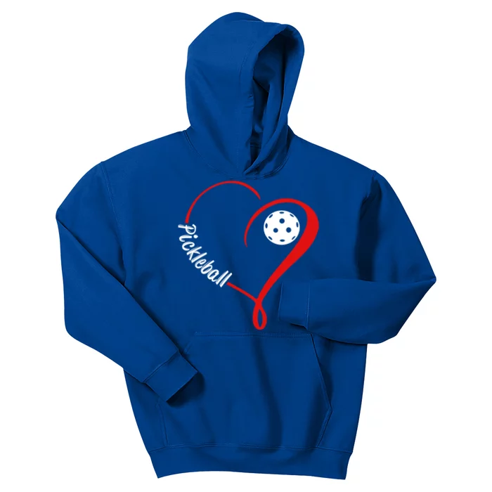 Love Pickleball Gift Kids Hoodie