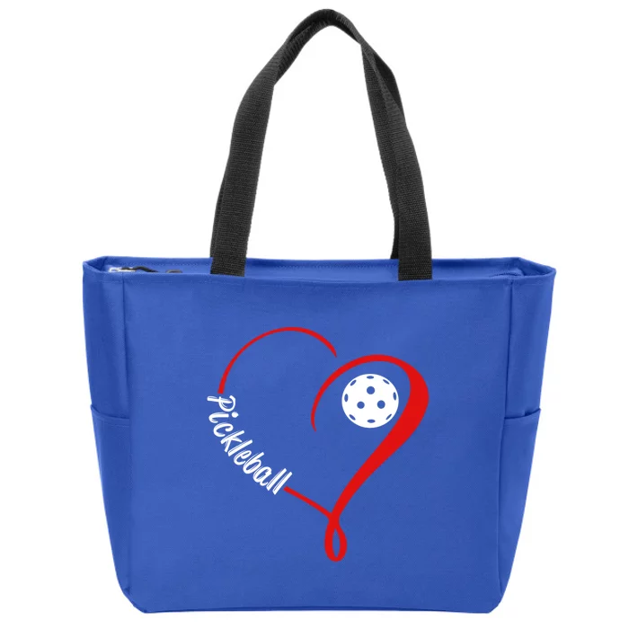 Love Pickleball Gift Zip Tote Bag