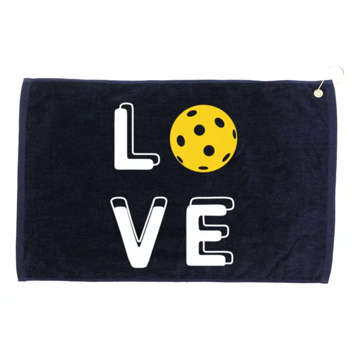 Love Pickleball (Gift) Grommeted Golf Towel