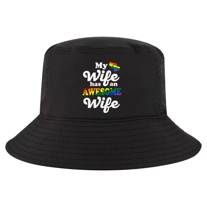 LGBTQ Pride Gay Couple Funny Wedding Lesbian Couples Wife Cool Comfort Performance Bucket Hat